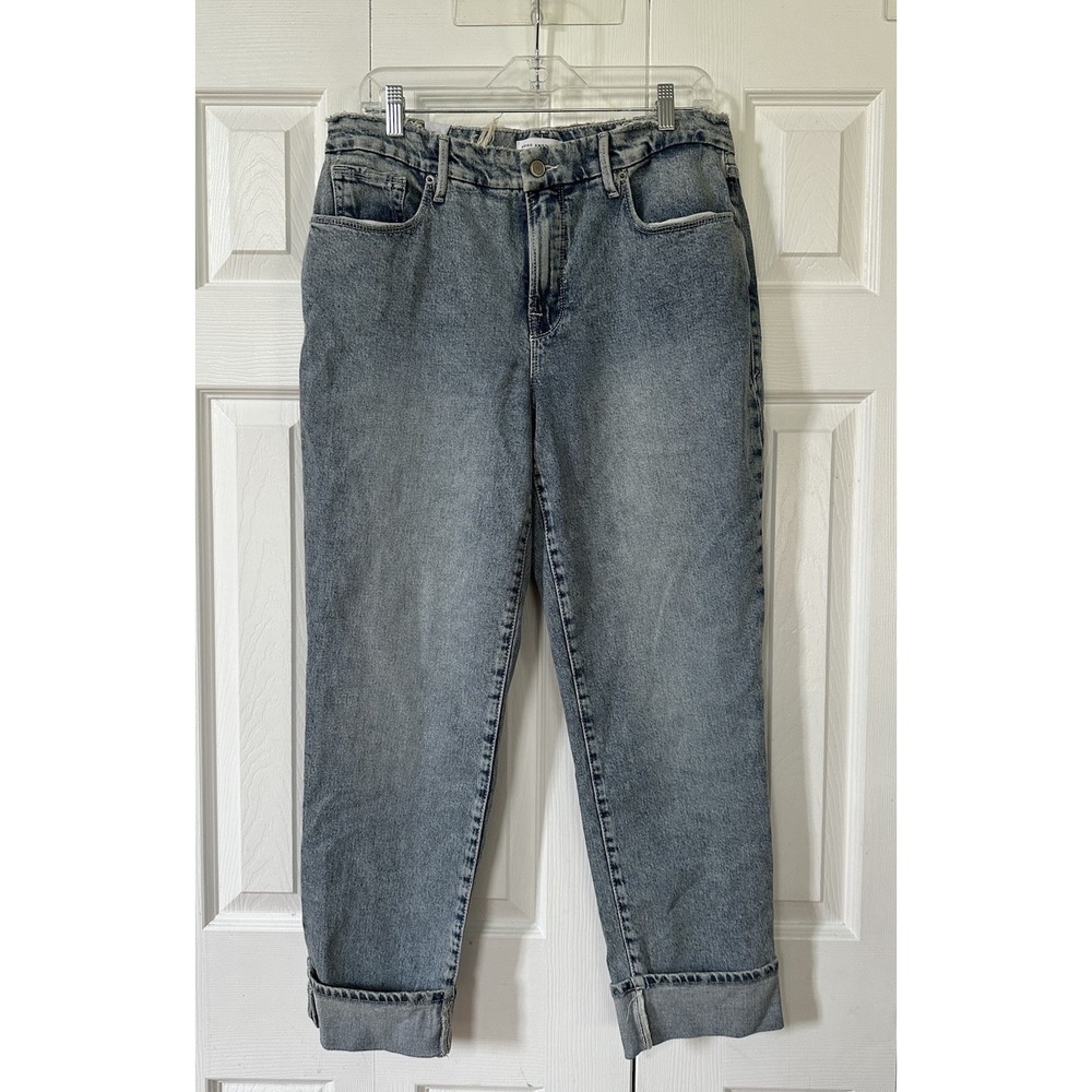 Good American Weekender Jeans GW062T Indigo339 Size 16 Inseam 29"